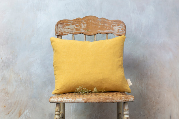 SaffronFine Linen Rectangle Cushion