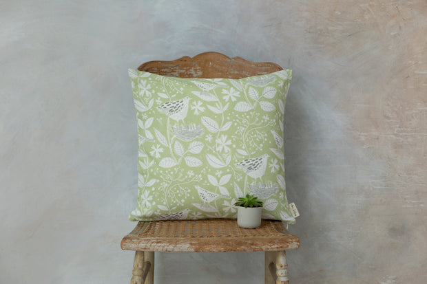 Hedgerow Square Linen Cushion