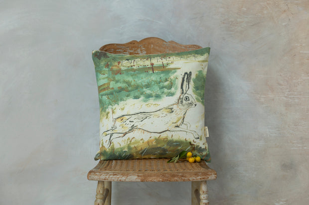 Heathland Square Linen Cushion