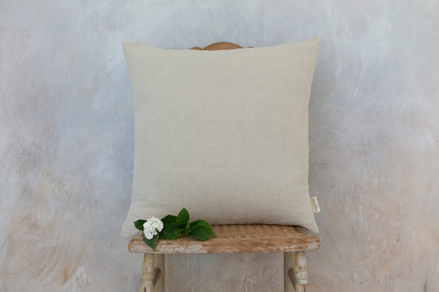 Stucco Fine Linen Square Cushion